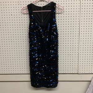Sequin Blue & Black dress by City Studio size L
